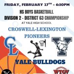 HS Boys Basketball Replay – Croswell-Lexington at Yale 2-27-26 episode artwork