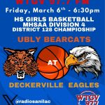 HS Girls Basketball: Ubly at Deckerville - Division 4 District 128 Championship, 3-6-2026 episode artwork