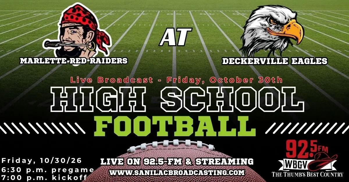 High School Football Live – Week 10: Marlette @ Deckerville | Sanilac ...