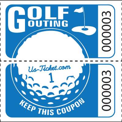Golf Raffle Ticket