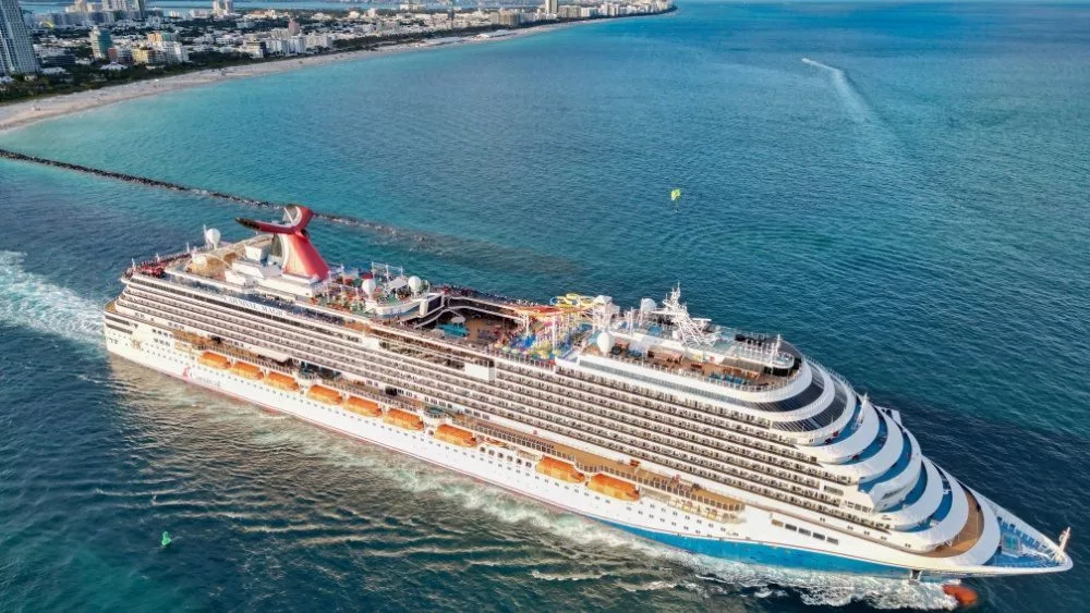 Carnival cruise line. Luxurious lifestyle. Cruise ship vacation. Cruise ship in summer vacation. Cruise ship vacation sea travel. Luxury liner. Carnival magic