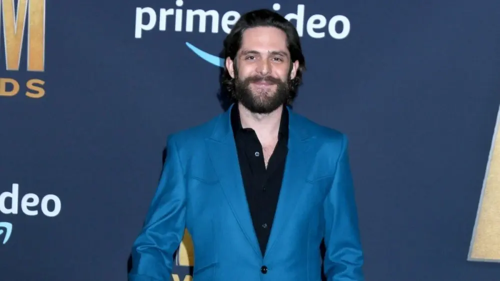 Thomas Rhett at the 2022 Academy of Country Music Awards Arrivals at Allegient Stadium on March 7^ 2022 in Las Vegas^ NV
