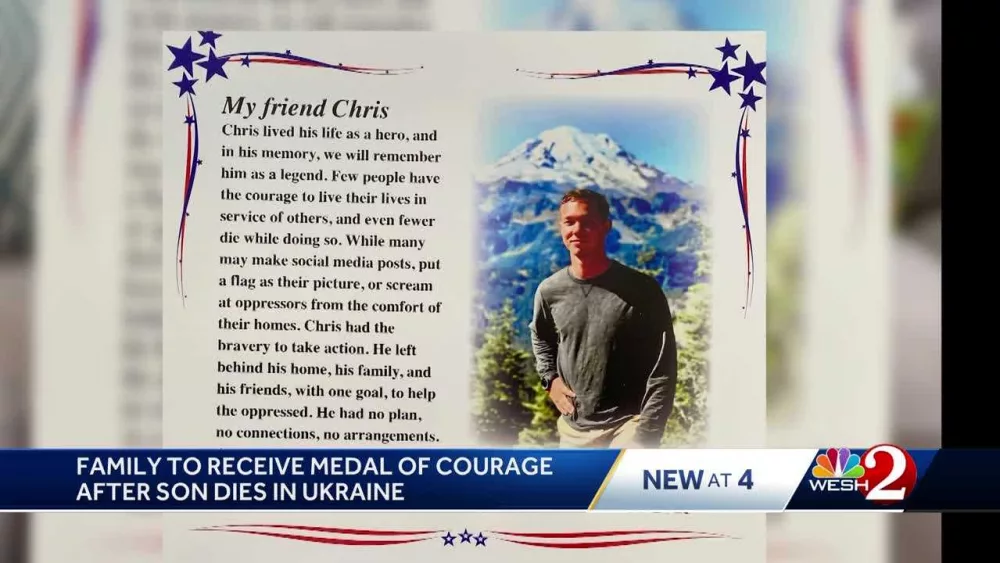 Embassy of Ukraine to posthumously honor 28-year-old Army vet