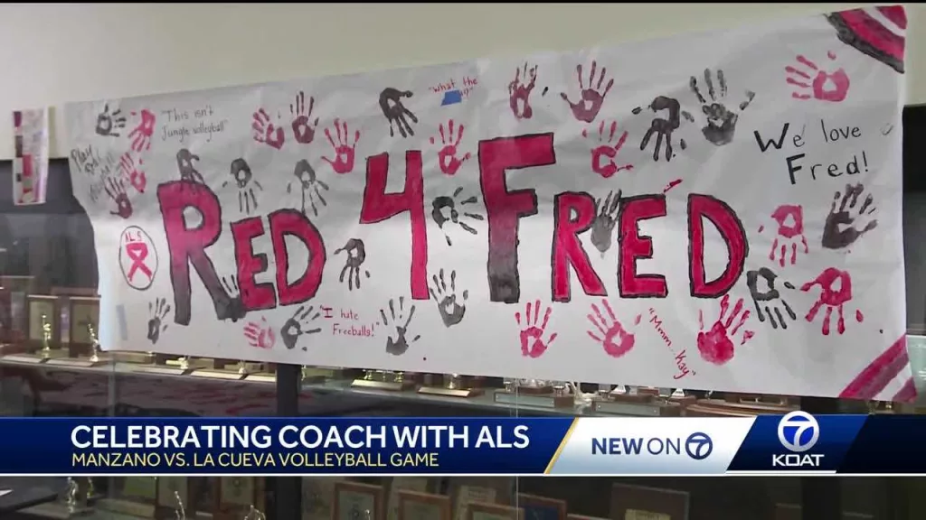 'He's like a dad': Volleyball team honors coach with ALS