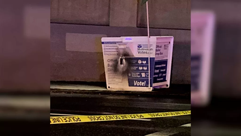 Ballot drop box fires under investigation in Oregon, Washington