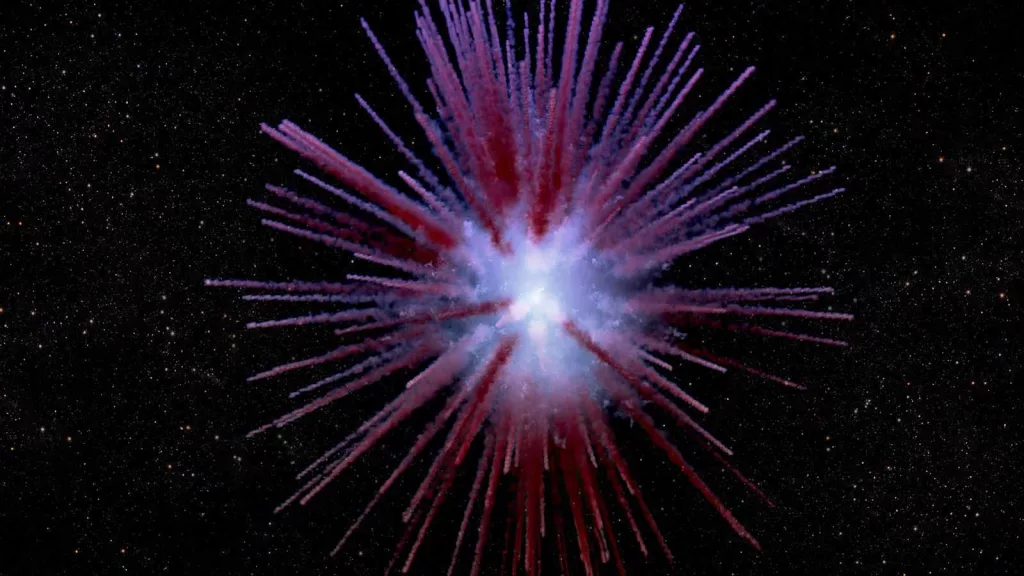 A supernova first seen in 1181 is releasing glowing filaments