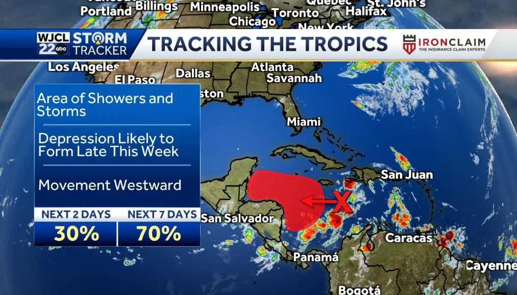 Tropical development likely in the Caribbean Sea this week
