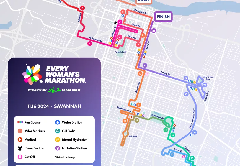 What to know about the +40 road closures in Savannah this weekend for the 'Every Woman's Marathon'