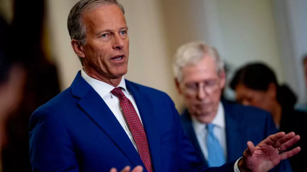 Republican John Thune of South Dakota is elected the next Senate majority leader