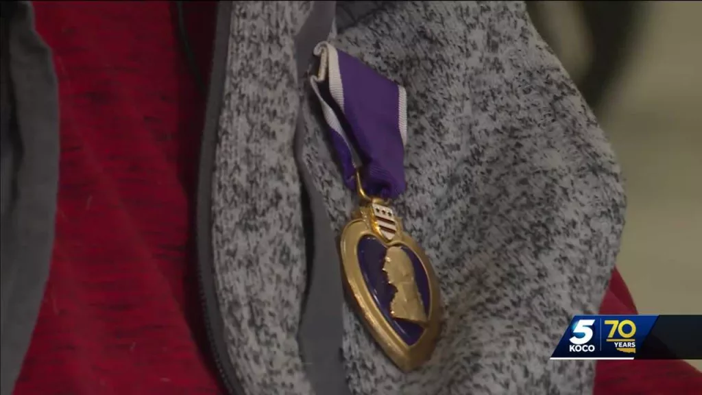 Vietnam veteran receives Purple Heart after 56 years