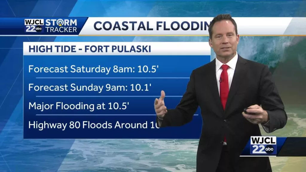 Tracking cooler temperatures and possible coastal flooding