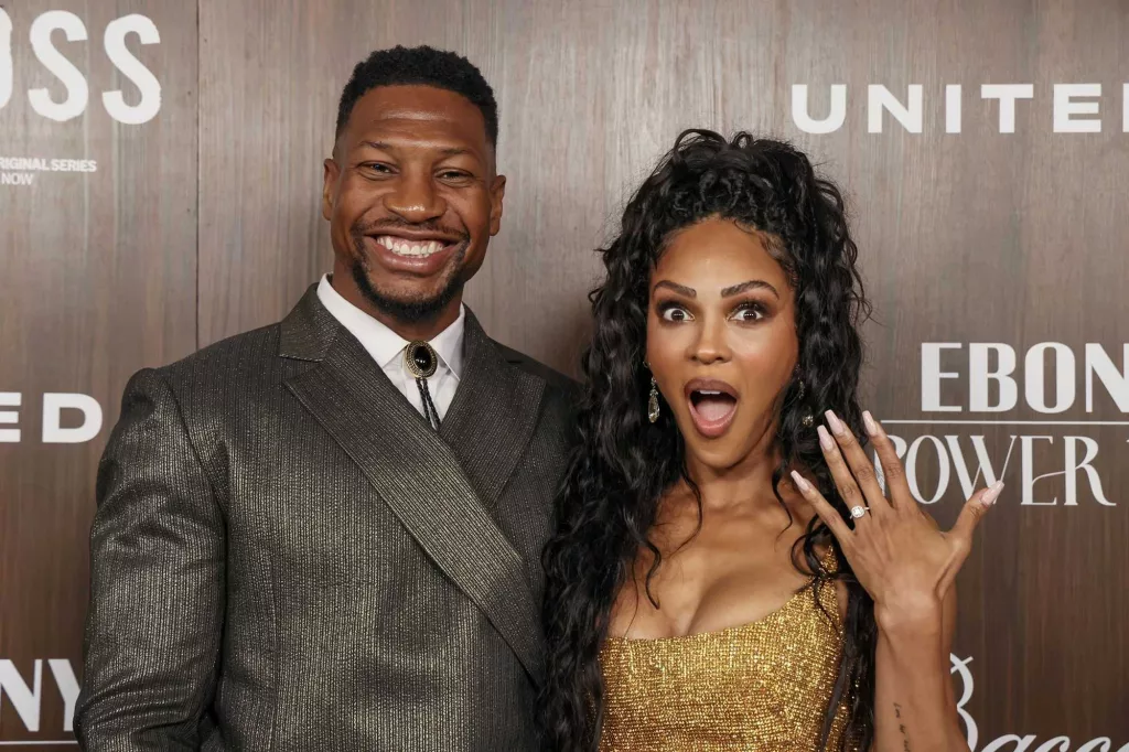 Jonathan Majors and Meagan Good are engaged