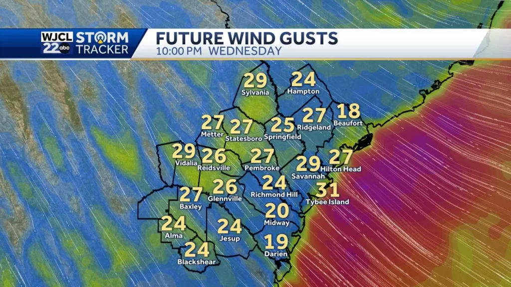 Cold front to deliver gusty winds, big temperature drop