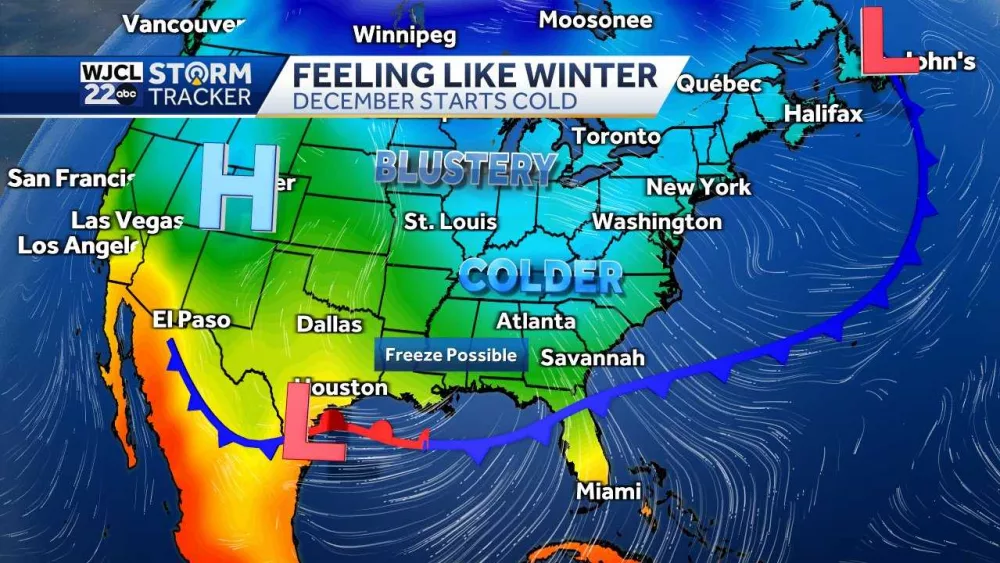 Rain chances return for Thanksgiving & tracking a possible freeze