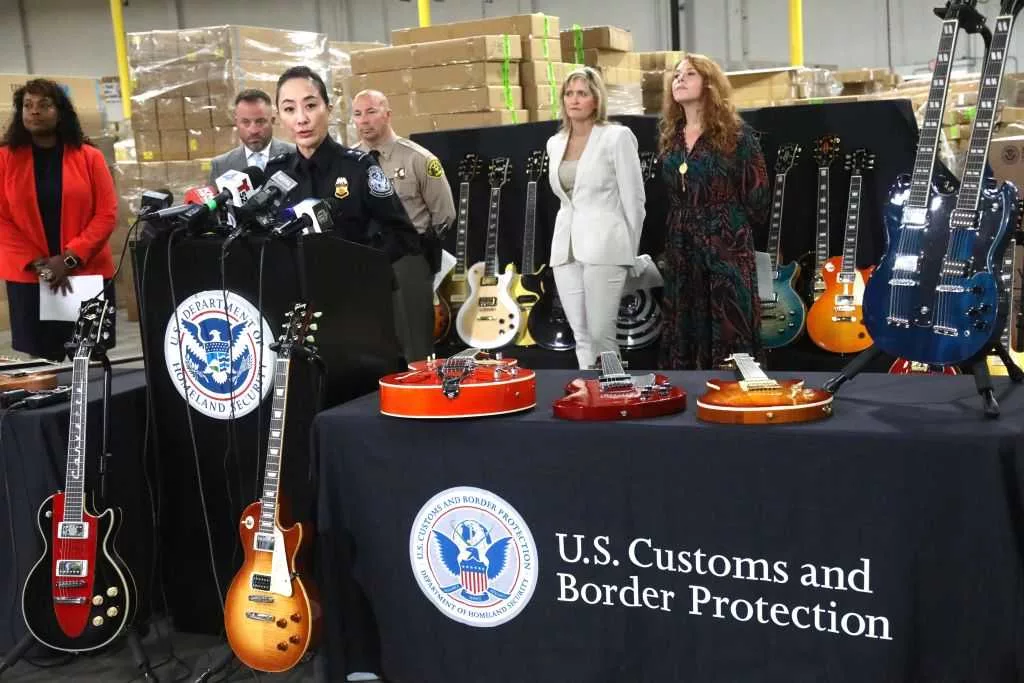 More than 3,000 fake Gibson guitars seized at Los Angeles port