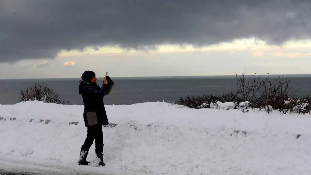 What is 'lake-effect snow'? Warm air from large bodies of water is the key ingredient