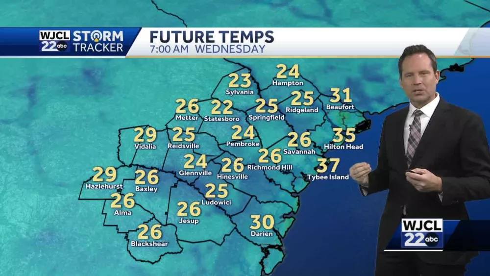Freezing temperatures to blanket Southeast Georgia, Lowcountry