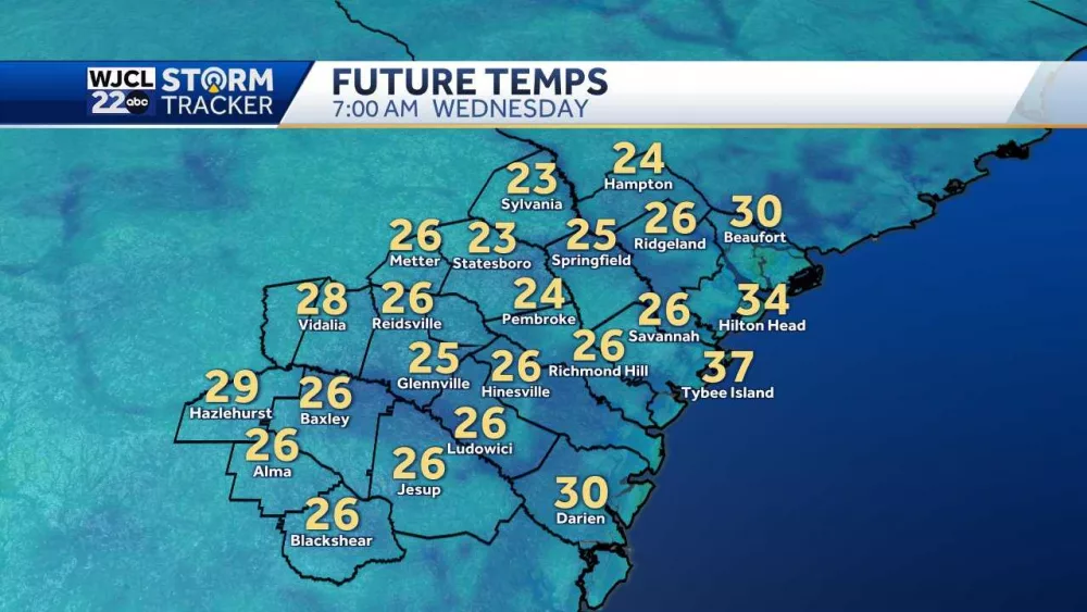 Freezing temperatures to blanket Southeast Georgia, Lowcountry
