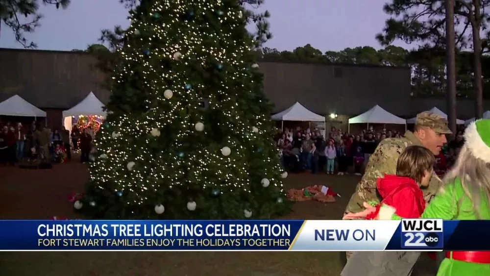 Fort Stewart kicks off the holidays with Christmas tree lighting