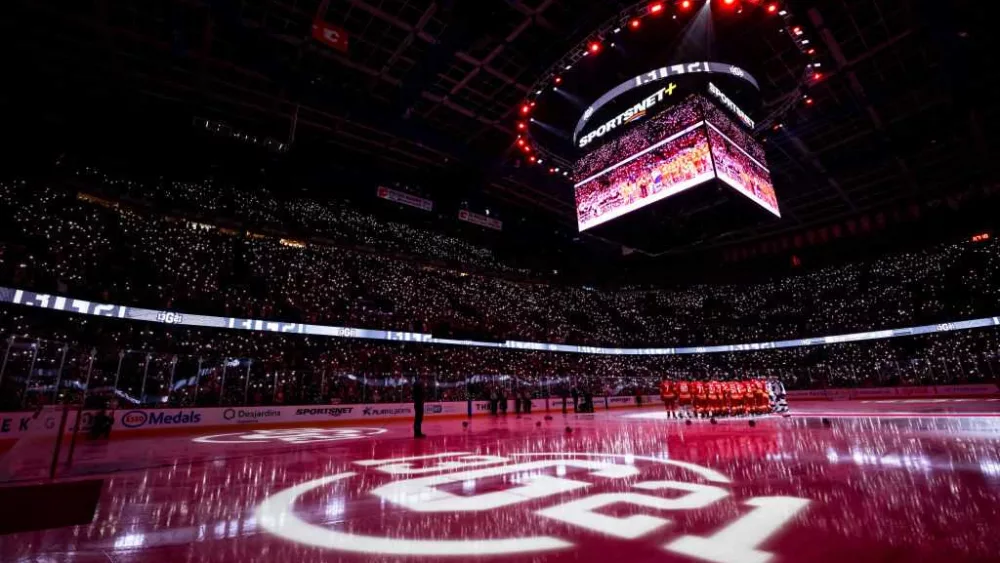Flames honor Johnny Gaudreau and welcome his family back to Calgary