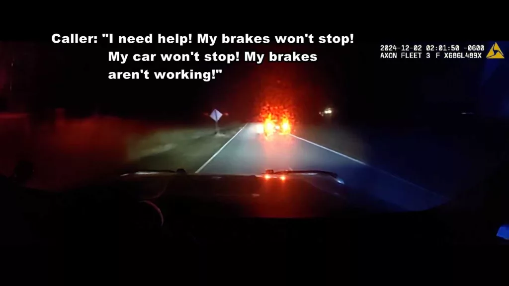 VIDEO: Deputies stop pregnant woman trapped in runaway vehicle