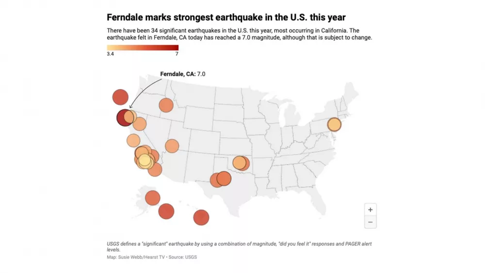 Mapped: Northern California earthquake is the US's strongest of the year