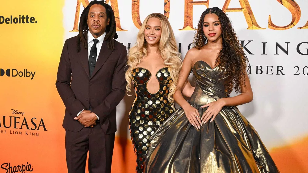 Jay-Z and Beyoncé join daughter Blue Ivy on red carpet after rapper is accused of sexual assault