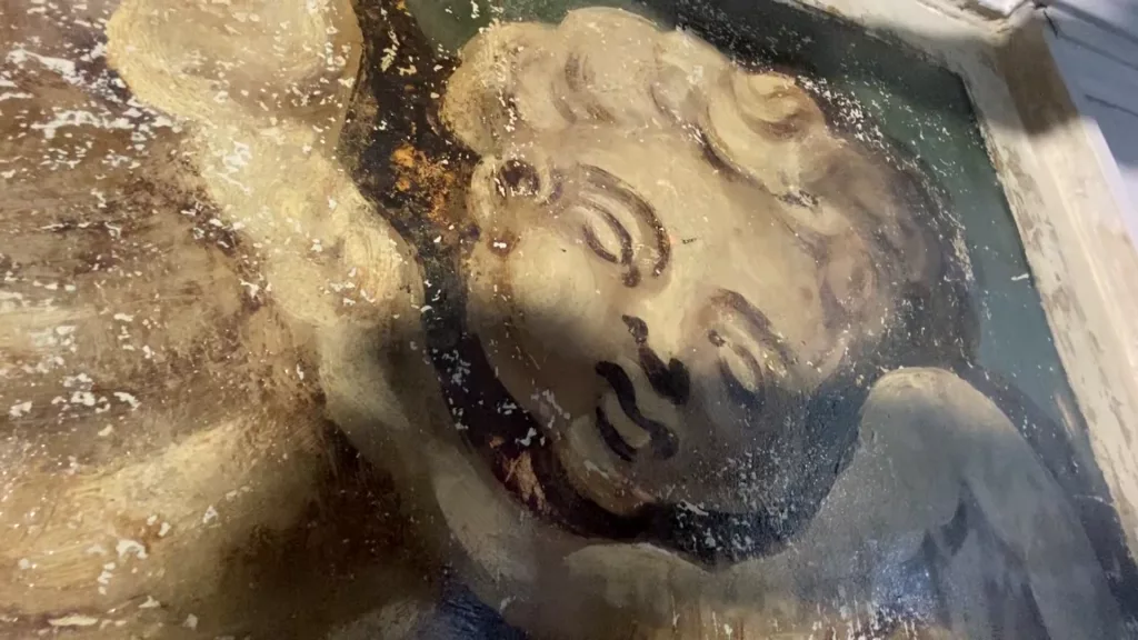 Restoration uncovers 18th-century cherubs at a historic church in Boston