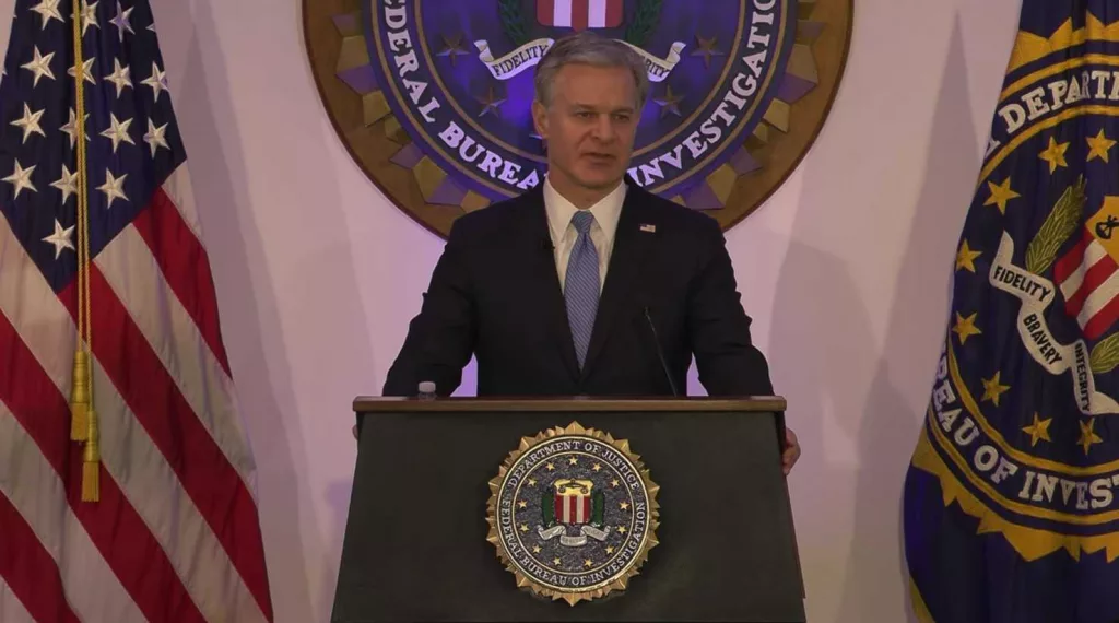 FBI Director Christopher Wray announces resignation