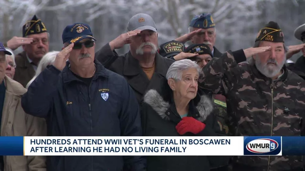 Hundreds attend funeral of World War II veteran who had no known family