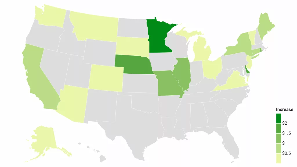 Mapped: Where the minimum wage will rise in 2025