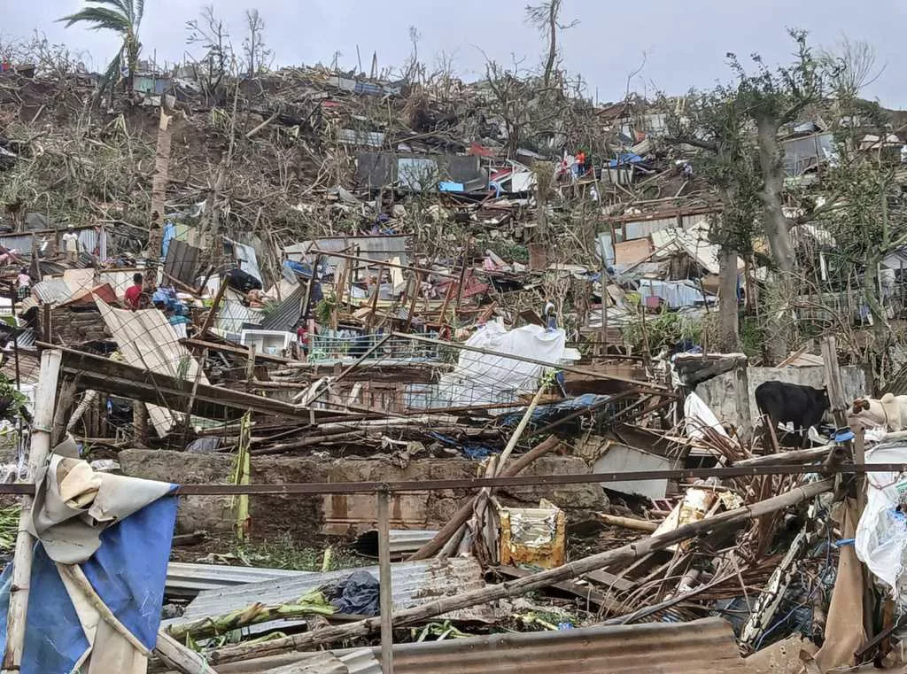 At least 11 dead in Mayotte as Cyclone Chido causes devastating damage
