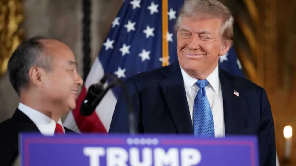 Trump and SoftBank CEO announce massive US investment plan