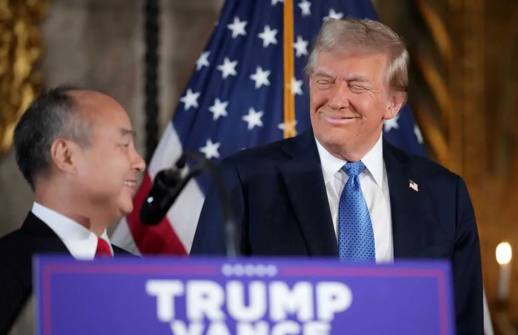 Trump and SoftBank CEO announce massive US investment plan