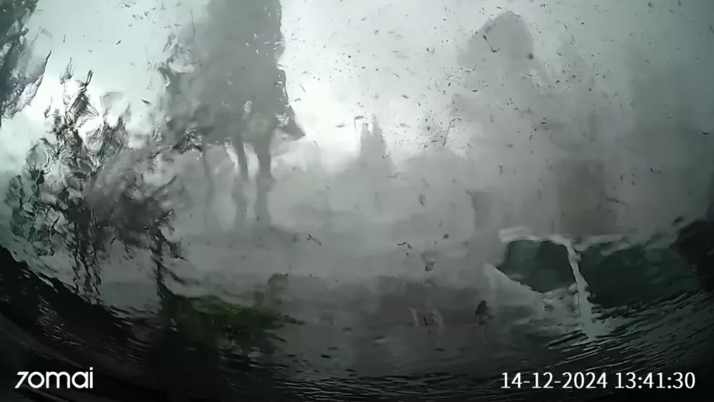 WATCH: Dash cam catches moment tornado forms and flips car in California