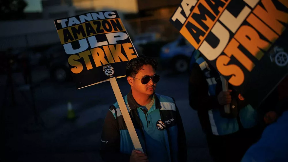 ‘Packages and profits over people’: Why some Amazon drivers are on strike