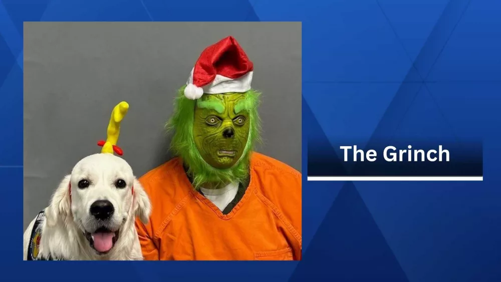 The Grinch booked into jail on Christmas Eve