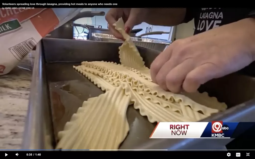 Spreading love through lasagna: Volunteers cooking for those who need a hot meal in Kansas City