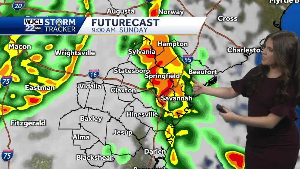 Heavy showers and storms in the forecast this weekend