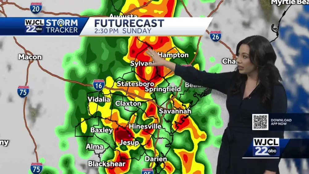 Strong to severe storms possible by Sunday