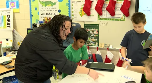 Mindy Fountain sticks to her Gator roots at Guyton Elementary
