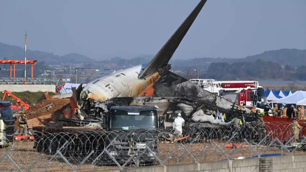 Damaged black box from crashed South Korean plane will be sent to US for analysis as investigation ramps up