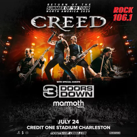 Creed – Summer of ’99 Tour @ Credit One Stadium Charleston