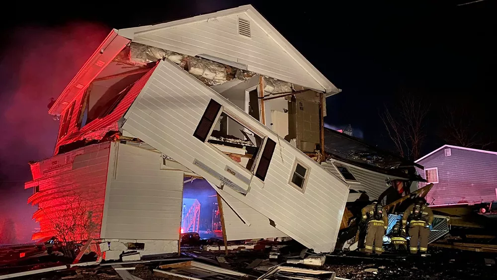 Firefighters respond to Georgia house following explosion