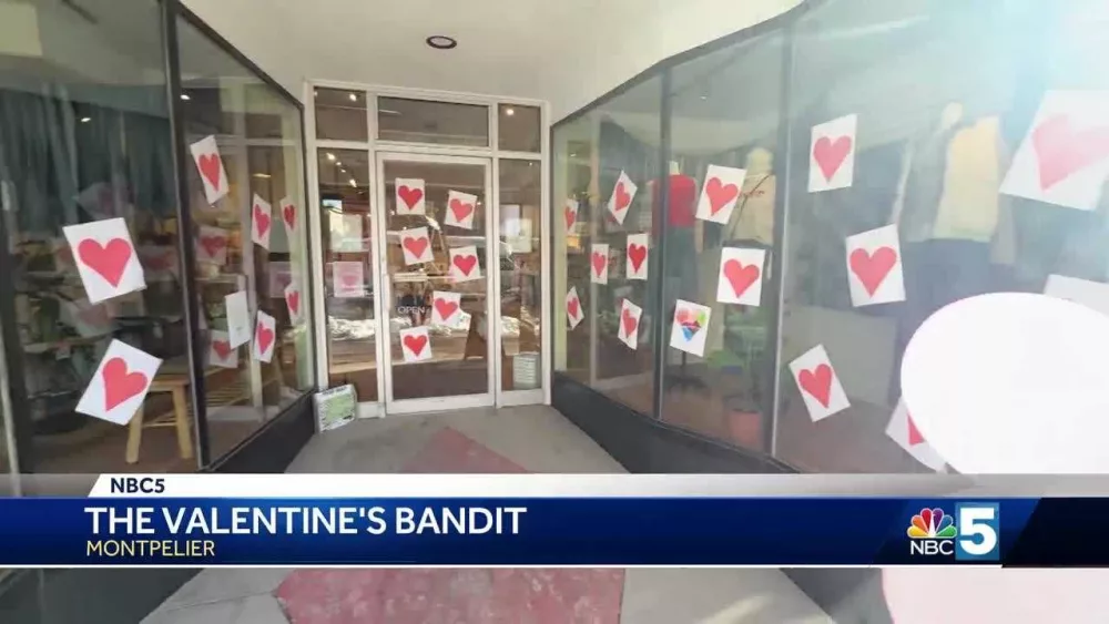 News We Love: Valentine's Bandit strikes again in Vermont