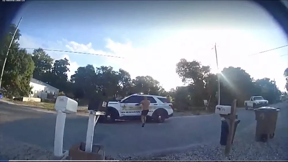 VIDEO: Shirtless Florida man steals patrol car, carjacks woman