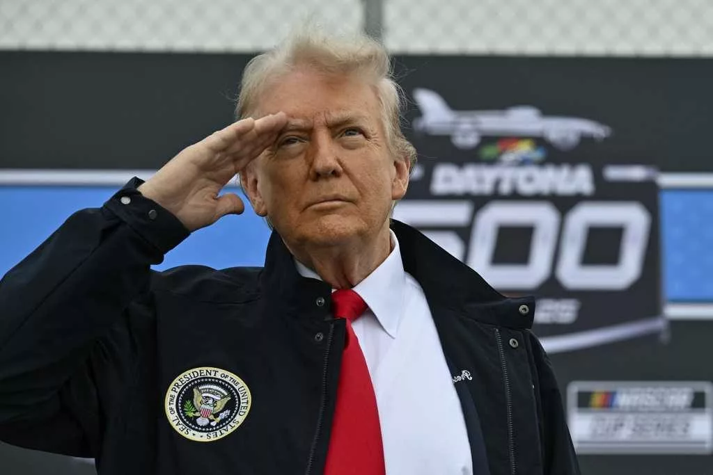 Trump attends the Daytona 500 and says the spirit of NASCAR will 'fuel America's Golden Age'