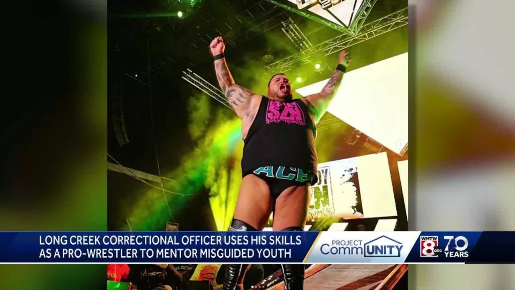 Correctional officer uses his experience as a pro-wrestler to mentor misguided youth
