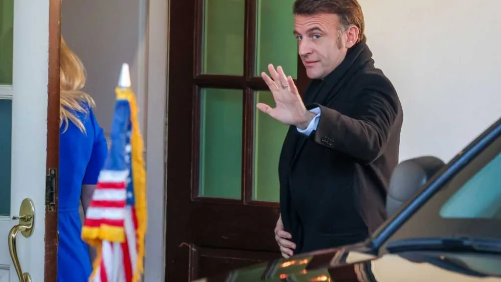 Trump meets French President Macron as uncertainty grows about US ties to Europe and Ukraine