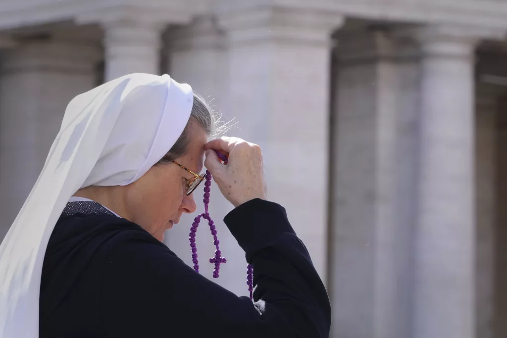 Pope says he's sharing the suffering of all sick people